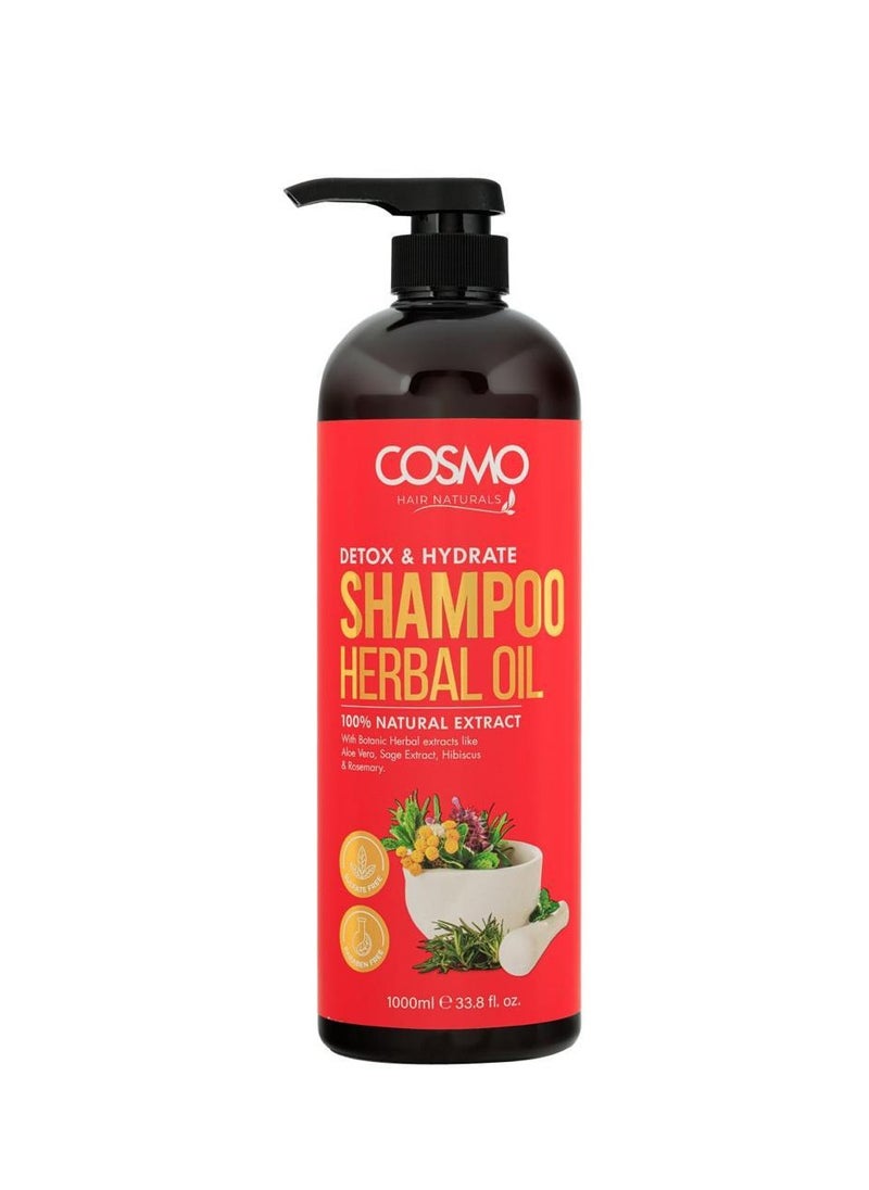COSMO Shampoo With Herbal Oil Extract  1000 ml 