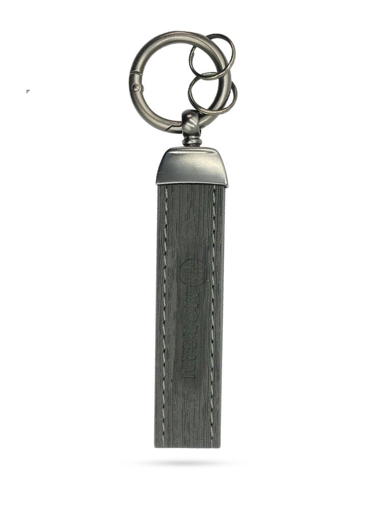 MORGAN Premium Carbon Fiber And Leather Keychain - Minimalist Design for Car Keys - Image 1
