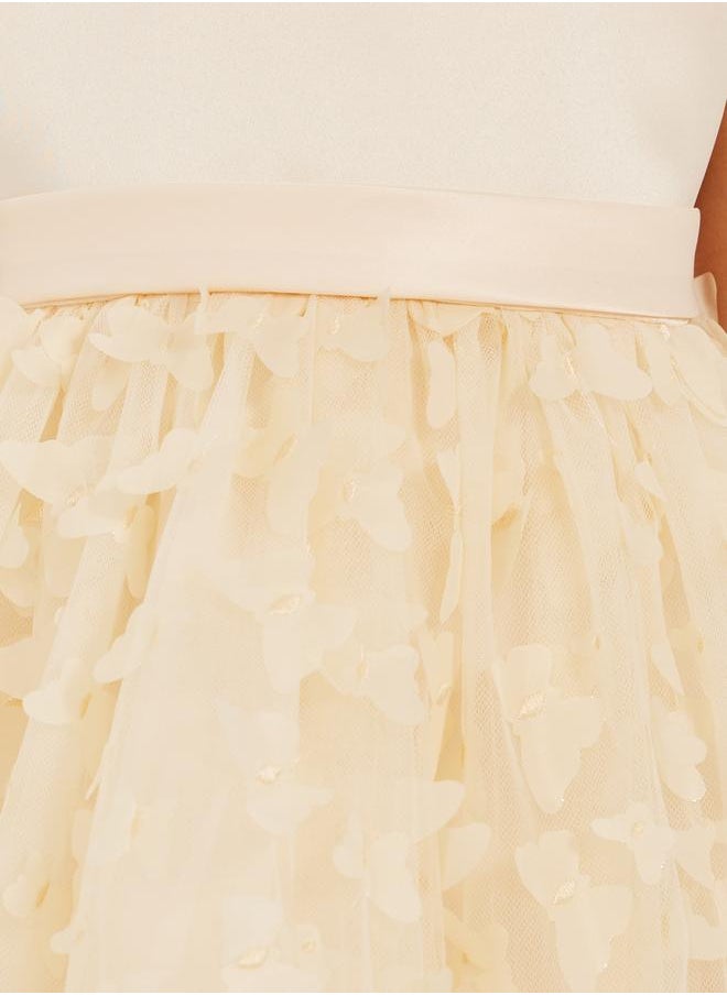 Styli Butterfly Embellished Sleeveless Dress  - Image 3