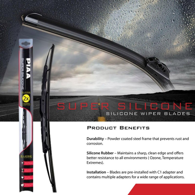 PIAA Piaa 95055 Super Silicone Wiper Blade - 22" 550mm (Pack of 1)"  - Image 3