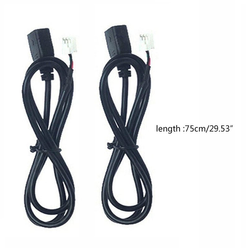 4Pin 6Pin Car Stereo Flush Mount USB Panel AUX Extension Cable Adapter - Image 5