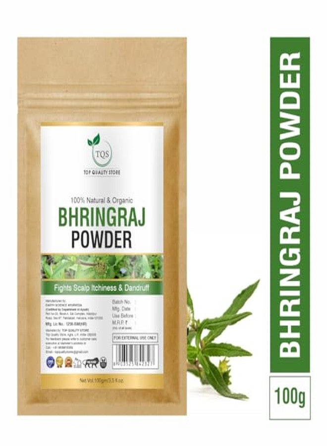 TQS Organic Bhringraj Powder for Scalp and Dandruff Care, 100% Natural, 100g - Image 3