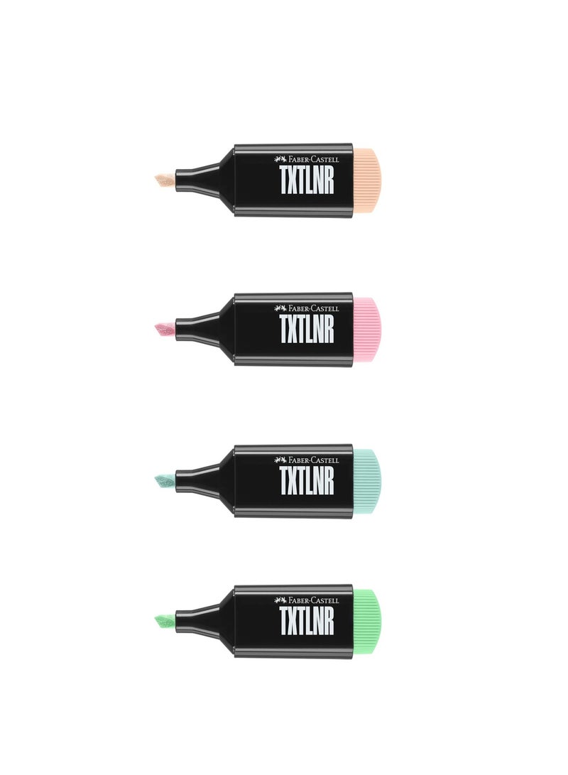 FABER-CASTELL 4-Piece Mini Highlighter Pastel Colours - Image 3