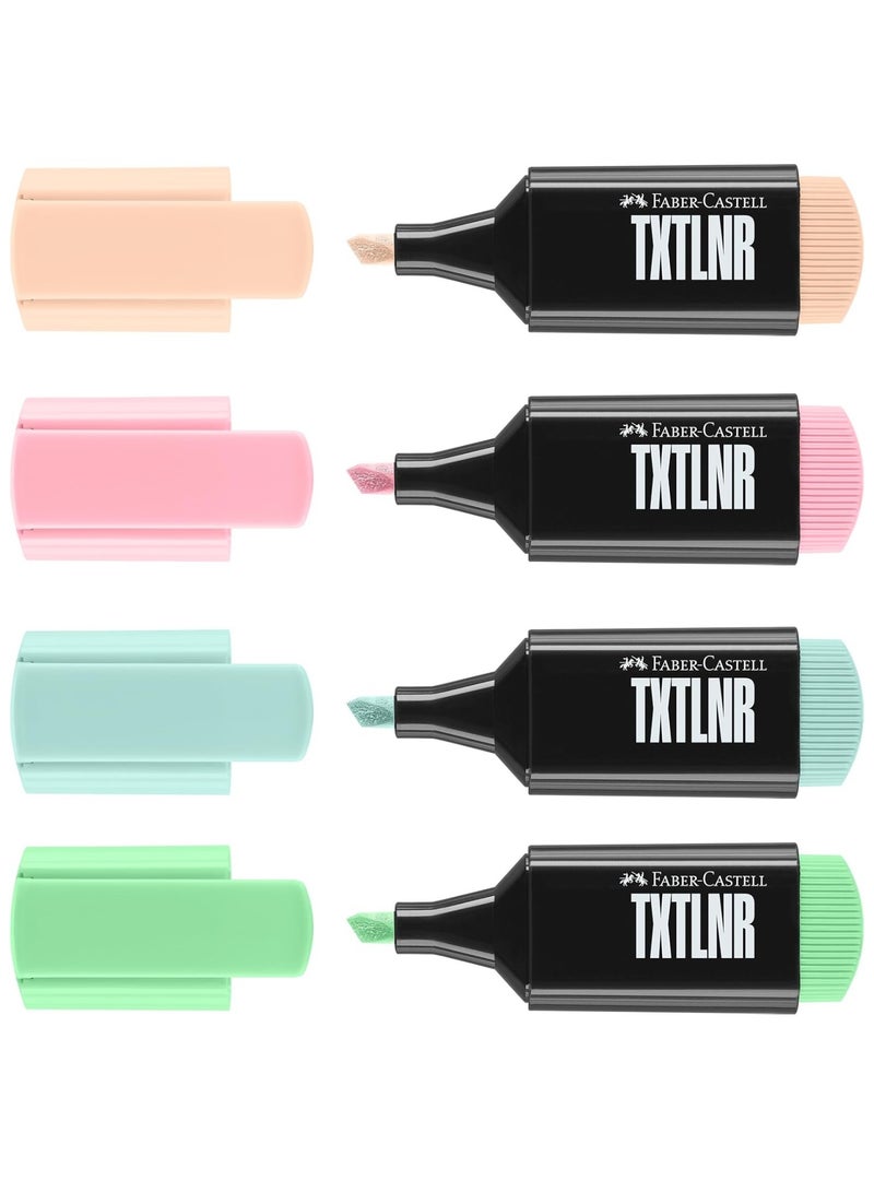 FABER-CASTELL 4-Piece Mini Highlighter Pastel Colours - Image 2
