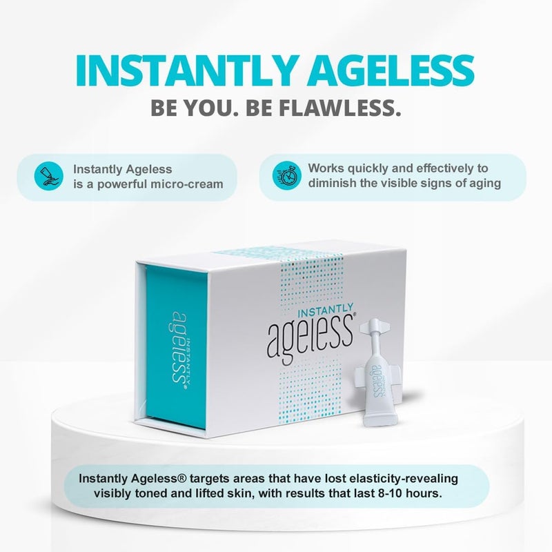 Instantly Ageless Instant Face Lift Cream Skin Care for Anti Aging face cream Wrinkle Tightener Instant Under Eye Bags Remover Facelift in a Box of 25 Vials - Image 2