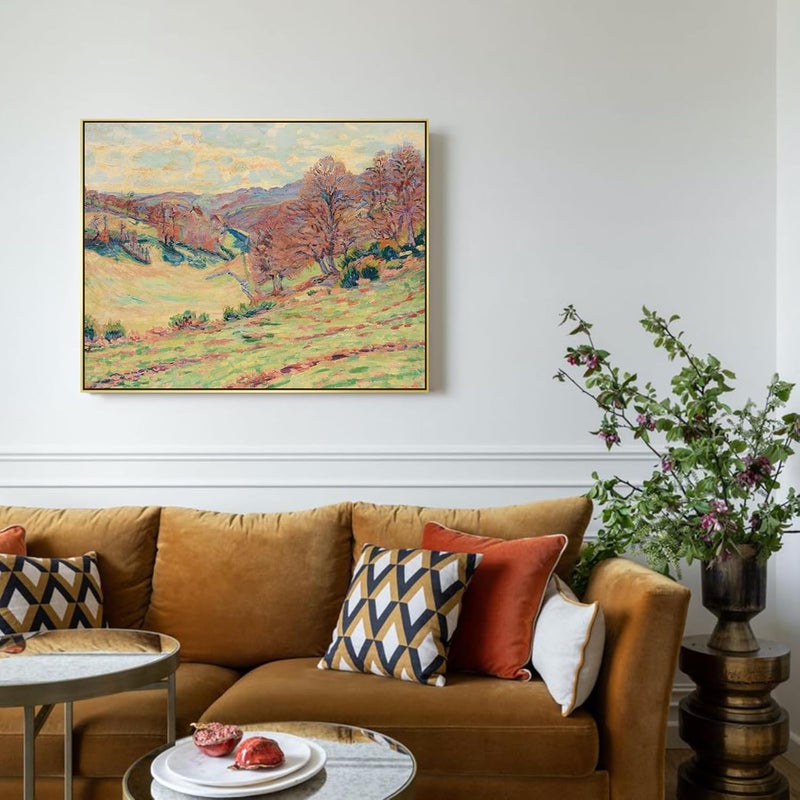 FOLKOR إطار عائم قماشي للوحات زيتية مقاس 12×36، إطار عائم معدني مربع DIY بعمق 1.5 بوصة للطباعات الفنية وأعمال فنية مناظر طبيعية وصور شخصية لتزيين جدران غرفة المعيشة (ذهبي) - Image 5
