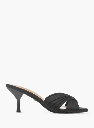 Celeste Womens Cross Strap Slip-On Sandals With Stiletto Heels Ramadan Collection