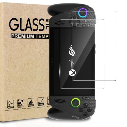 TQLGY 2 Pack Tempered Glass Screen Protector for ASUS ROG Xbox Ally X & ROG Xbox Ally 2025 & ROG Ally X 2024 Accessories 7-Inch, Ultra HD, Anti-Scratch, Anti-Fingerprint, Bubble-Free - Image 1