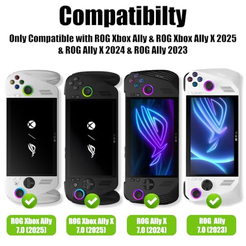 TQLGY 2 Pack Tempered Glass Screen Protector for ASUS ROG Xbox Ally X & ROG Xbox Ally 2025 & ROG Ally X 2024 Accessories 7-Inch, Ultra HD, Anti-Scratch, Anti-Fingerprint, Bubble-Free - Image 2