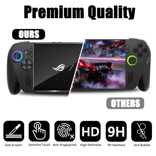 TQLGY 2 Pack Tempered Glass Screen Protector for ASUS ROG Xbox Ally X & ROG Xbox Ally 2025 & ROG Ally X 2024 Accessories 7-Inch, Ultra HD, Anti-Scratch, Anti-Fingerprint, Bubble-Free - Image 4