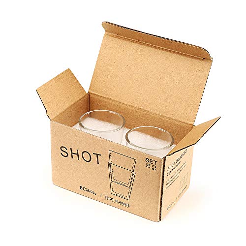 BCnmviku 1.5 oz Shot Glasses Sets with Heavy Base, Clear Shot Glass (2 Pack) - Image 3