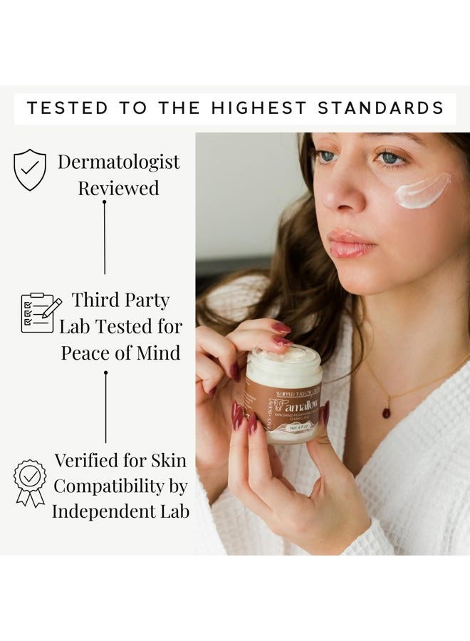 Amallow 100% Grass Fed Beef Tallow for Skin Care - Face + Body - Whipped Moisturizer - Natural Lotion, 4 FL. oz. (Clean Cloud) - Image 5