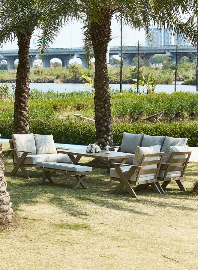 Broyhome 9-Piece Outdoor Sofa Set Garden Furniture Set Aluminium Frame Patio Garden Furniture Modern Design Garden Lounge Sofa Set  - Image 2