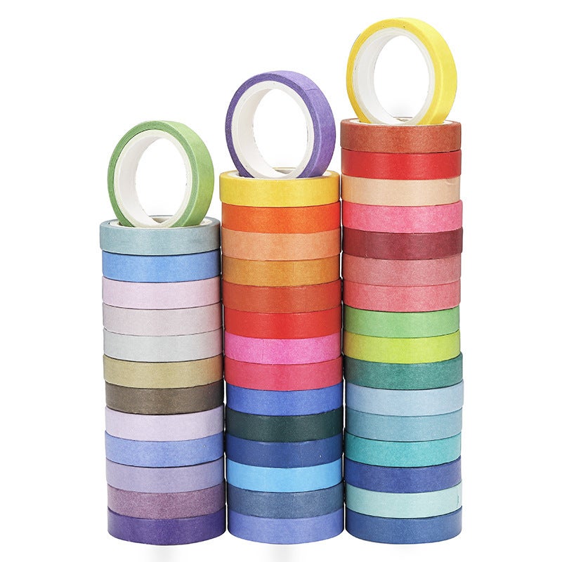 Generic 60 Colors Washi Tape Set for Bullet Journal A box of 60 rolls  - Image 2