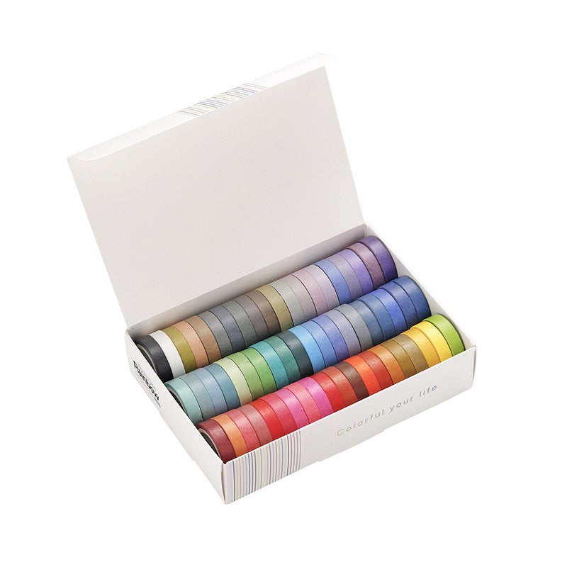 Generic 60 Colors Washi Tape Set for Bullet Journal A box of 60 rolls  - Image 1