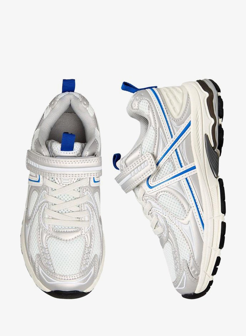 Mister Duchini Panelled Sneakers With Hook And Loop Closure - Image 3