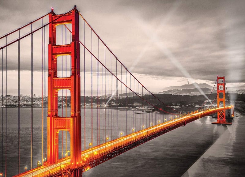 EuroGraphics San Francisco Golden Gate Bridge Puzzle 1000Piece 60000663  Black - Image 2