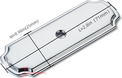 khtumeware 10 Pack Backplate for Cabinet Knobs Polished Chrome Cabinet Hardware Knob BackplateBack Plate - Image 3