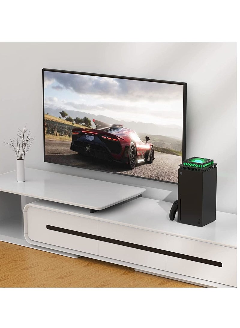 SYOSI - Case Fan Cooling Fan Fit for Xbox Series X with Dust Filter Bracket RGB Lights Effect Low Noise Independent Touch Switch Reduce Main Engine Temperature - Image 1