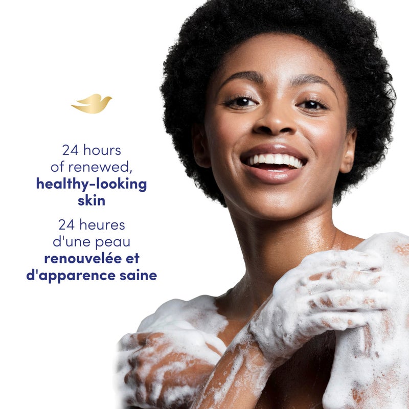 Dove Body Wash Rebalancing White Peach & Rice Milk, 4 Count for Renewed, Healthy Looking Skin, Moisturizing Gentle Skin Cleanser with 24hr Renewing MicroMoisture, 20 oz - Image 5