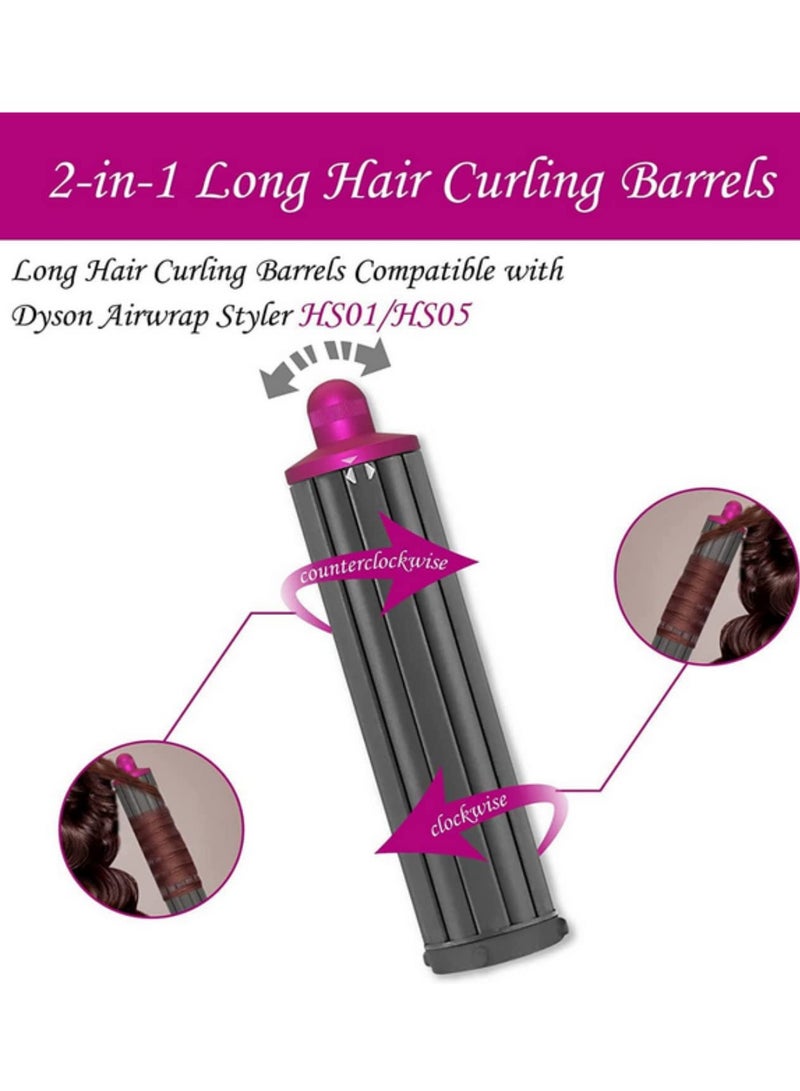 1PCS For Dyson Airwrap Hair Curler Nozzle Anti-Flying Nozzle HS01 HS05 Curling Hair Accessories 40MM/18.6cm Long Hair Curling Barrels - Image 5