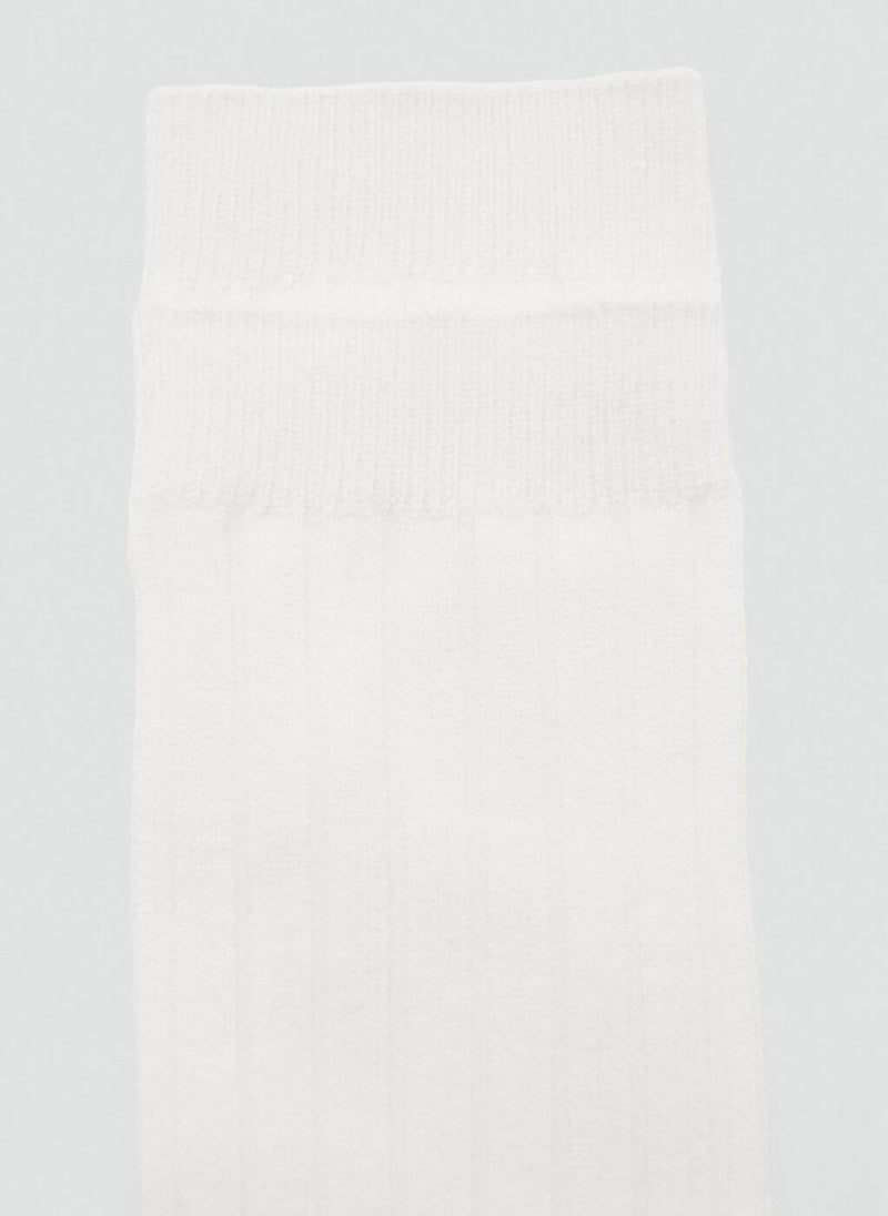 MANGO Ribbed wool blend socks - Image 4