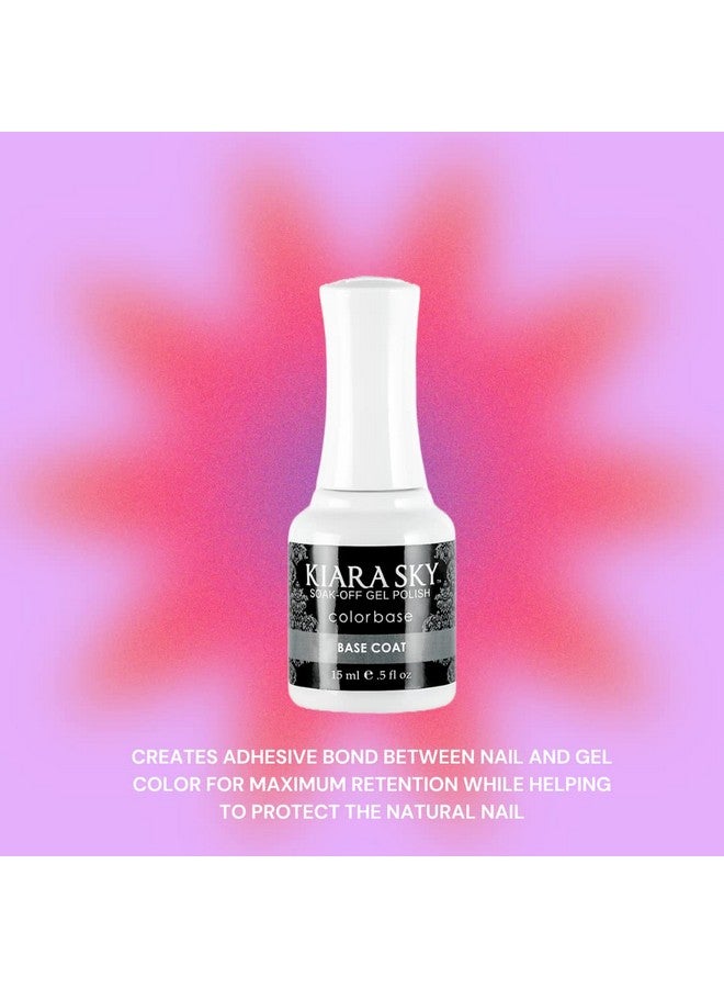KIARA SKY Soak Off Gel Polish 0.5 Fl Oz (Top Coat + Base Coat Duo) - Image 4
