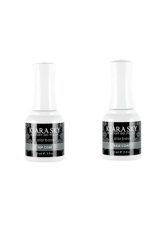 KIARA SKY Soak Off Gel Polish 0.5 Fl Oz (Top Coat + Base Coat Duo) - Image 1