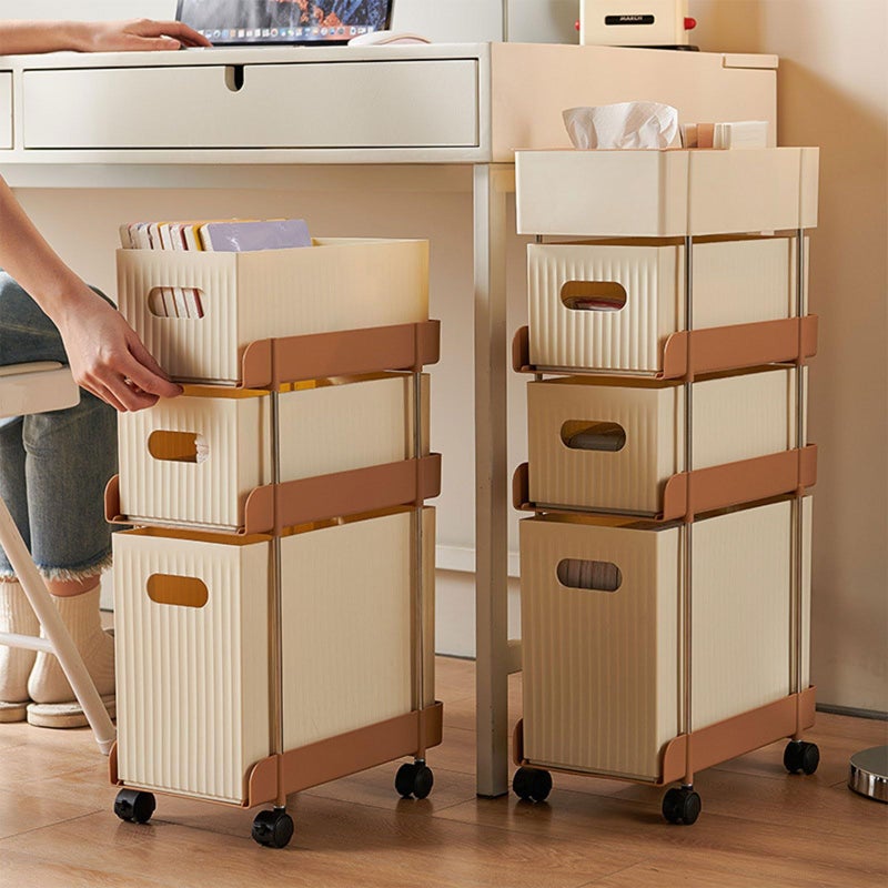 Multifunctional Serving Cart Storage Rack For Snacks Books Magazines Color E - Image 5