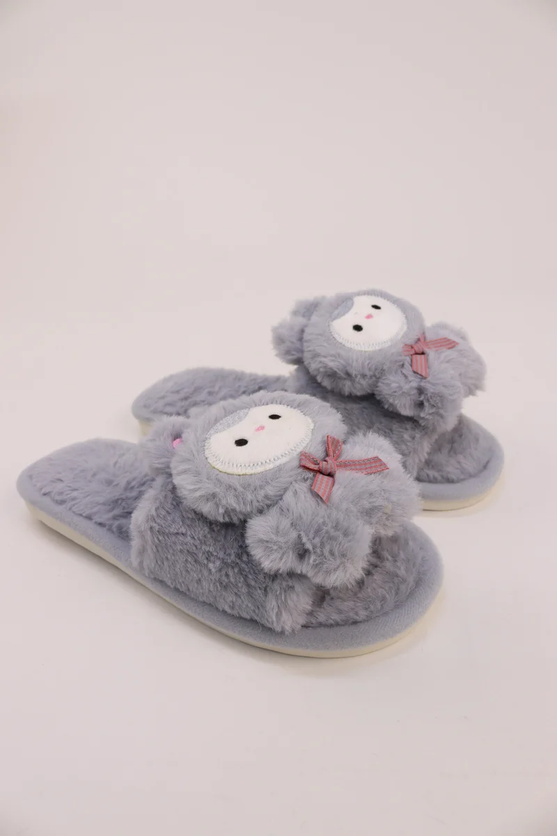 Viny VINY Women's Plush Fur Home Slippers | Soft Teddy Bear Indoor Slippers | Cozy Carpet Slides for Daily Wear & All-Season Comfort