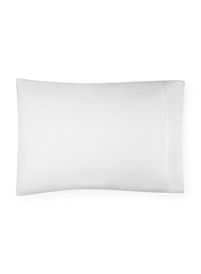 Sferra Grande Hotel Pillowcases - Standard (Pair) - White/White - Image 2