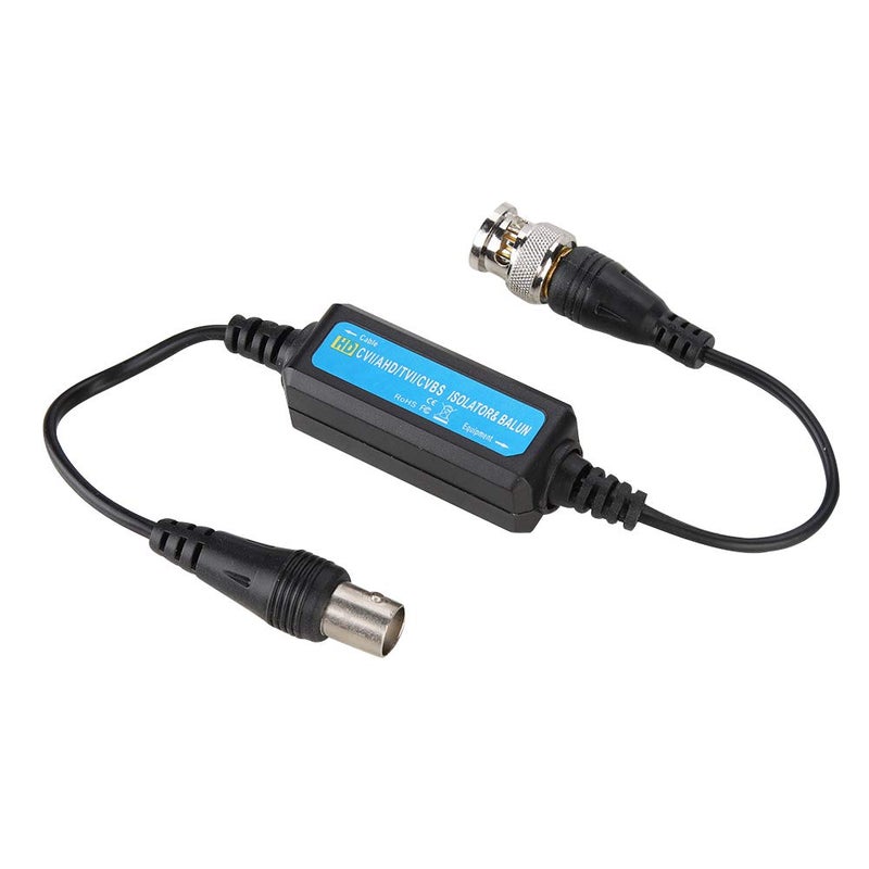 klarako HD-TVI/CVI/AHD/CVBS Ground Loop Isolator Video Balun Coaxial BNC Male to Female for Camera - Image 1