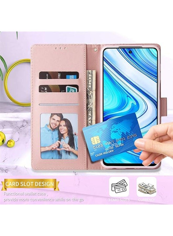 عام حافظة محفظة لجهاز iPhone 16 Pro Max/16 Pro/16 Plus/16، مصنوعة من جلد PU بتصميم رخامي لامع مع جيب لحمل البطاقات، مقاومة للصدمات، مناسبة للسيدات والفتيات - Image 2