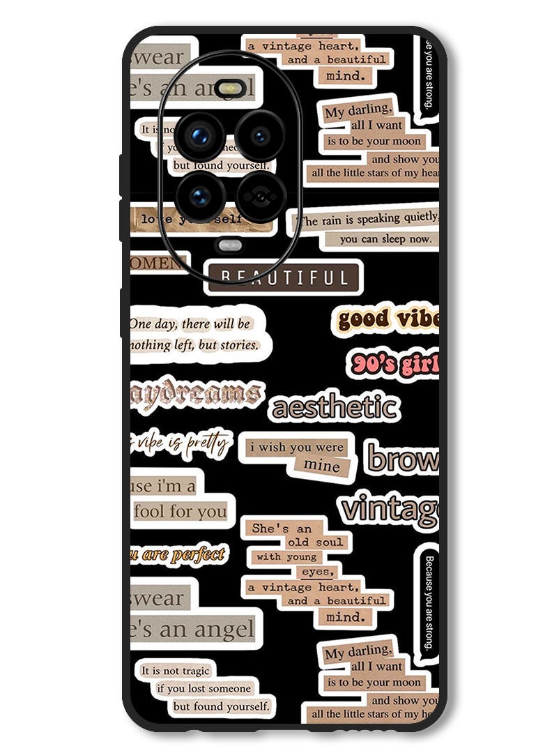 Theodor Case Compatible with Huawei Nova 13 Pro Protection Shockproof Bumper Cover Beautiful Quote - Image 1