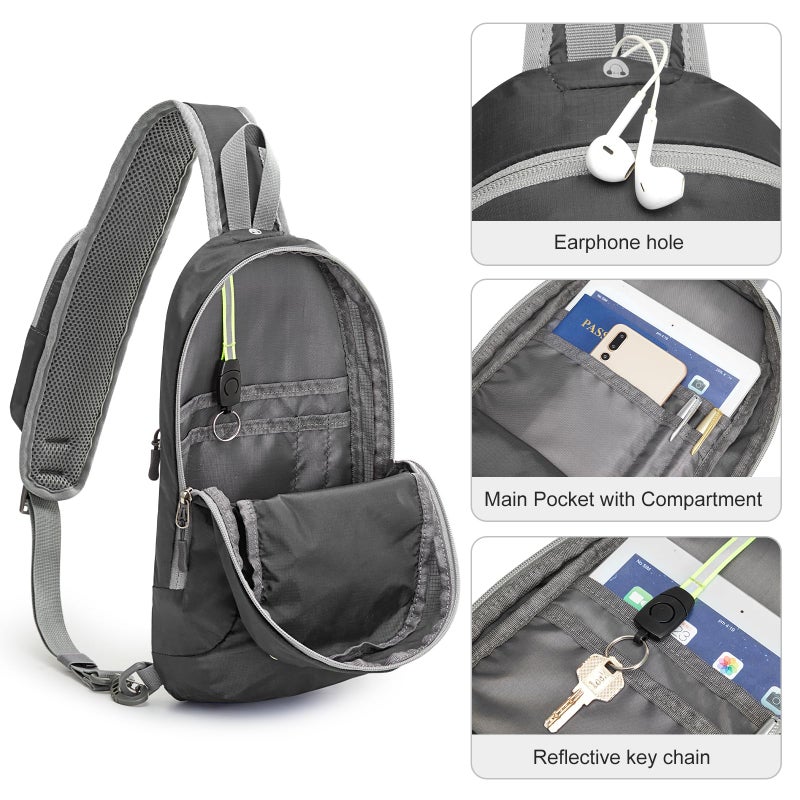 G4Free Sling Bag RFID Blocking Lightweight Crossbody Backpack Chest Shoulder Bag for Travel Sports Running - Image 2