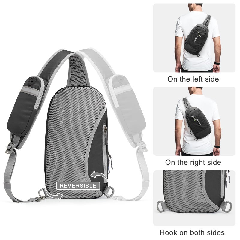G4Free Sling Bag RFID Blocking Lightweight Crossbody Backpack Chest Shoulder Bag for Travel Sports Running - Image 4