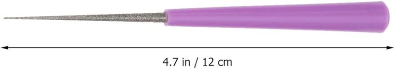 SUPVOX Diamond Needle File Set 4pcs Flat Grit Polishing Tools Beading Hole Enlarger - Image 3