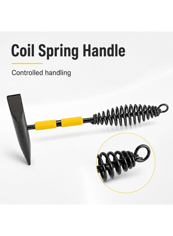 Uken Welding Chipping Hammer with Coil Spring Handle, Slag Removal Hammer for Arc Welding, Metalwork, Workshop and Repair Use - Image 1