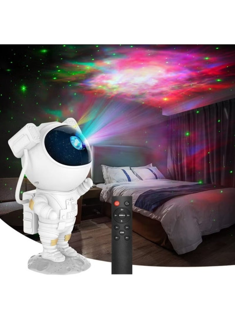Raxoom Kids Star Projector Night Light Astronaut LED Projection Lamp for Bedroom, Starry Night Light Projector with Timer, Remote Control and 360°Adjustable Head Angle,Right Galaxy Projector - Image 1