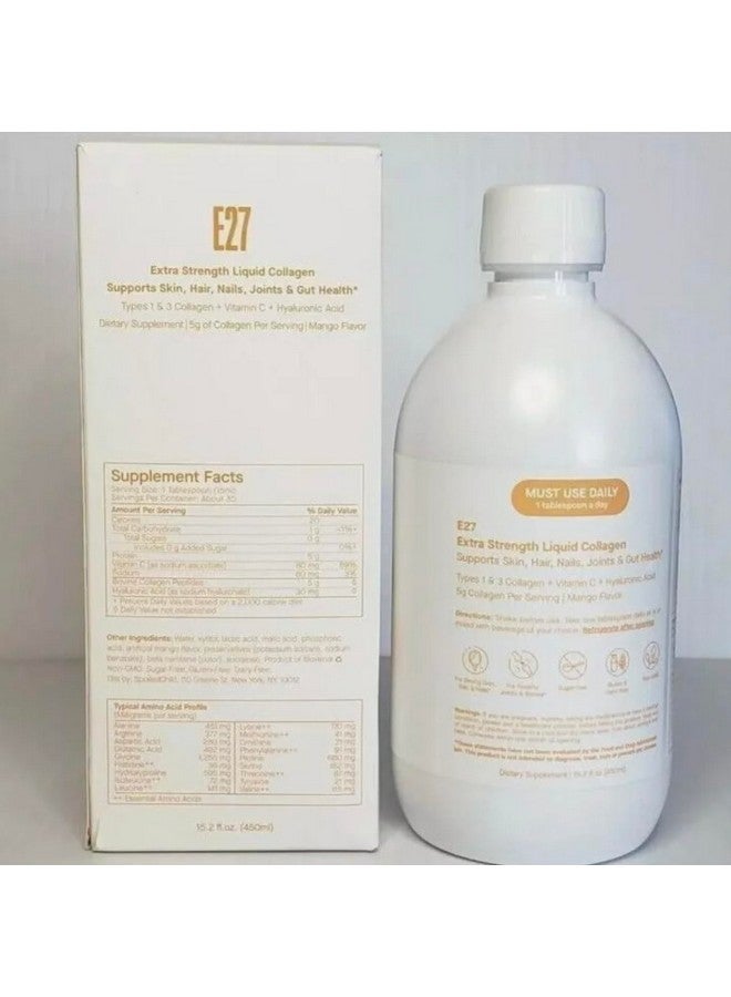 SpoiledChild Collagen Peptides + Vitamin C + Hyaluronic Acid Liquid Collagen Mango Flavor 400 ml (13.5 Fl oz) - Image 2