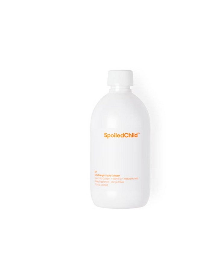 SpoiledChild Collagen Peptides + Vitamin C + Hyaluronic Acid Liquid Collagen Mango Flavor 400 ml (13.5 Fl oz) - Image 1