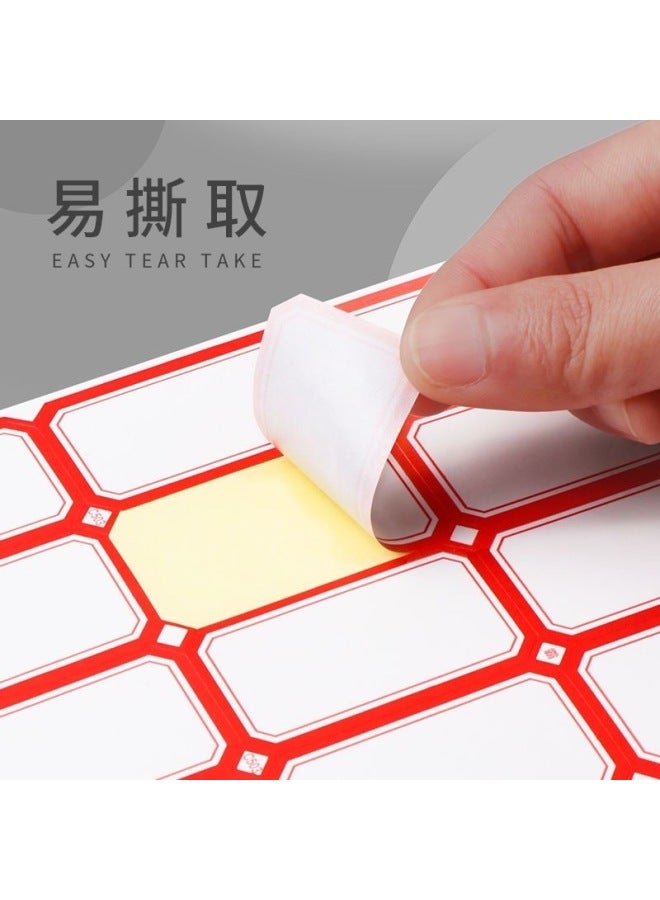 Self-adhesive Label Stickers, 50 Sheets, Blank Handwritten Label Paper For Office Use,  Tags, Self-adhesive Name Tags, Removable Paper - Image 3