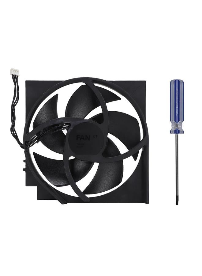 Loquat Durable ABS Internal Cooling Fan for Xbox ONE S OEM 5 Blades 4 Pin - Image 1