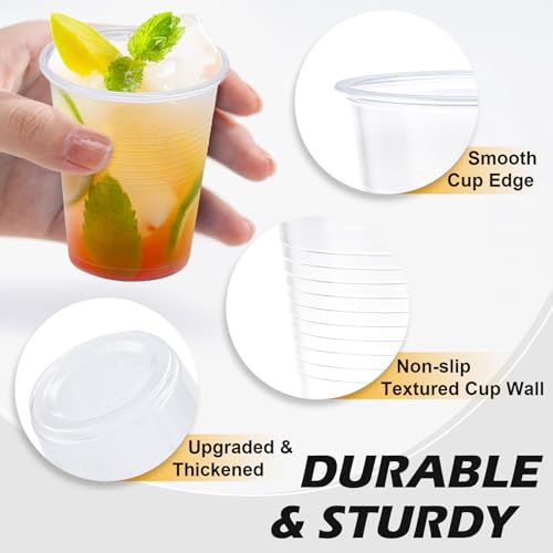 BYSNOW 5 oz Clear Plastic Cups, 100 Count Disposable Cups for Party PP Small Plastic Cups for Party, Cold Coffee, Soda, Juice - Image 3