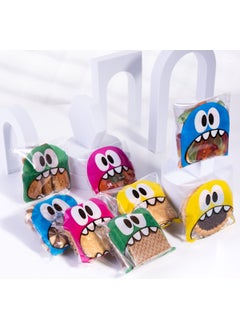 Bimotif Mixed Monster Pattern Banded Cake Pops and Cookie Bag, 10X15 Cm, ​​100 Pieces  - Image 1
