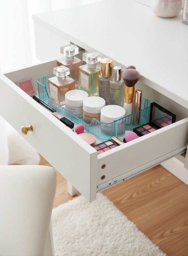 2-Piece Stackable Acrylic Organizer Set for Space Saving – Versatile Storage Rack for Organizing Cosmetics, Perfumes, Personal Care Products, or Kitchen Utensils – Practical and Stylish for the Bathroom, Kitchen, or Countertop – 30 x 17 cm - Image 5