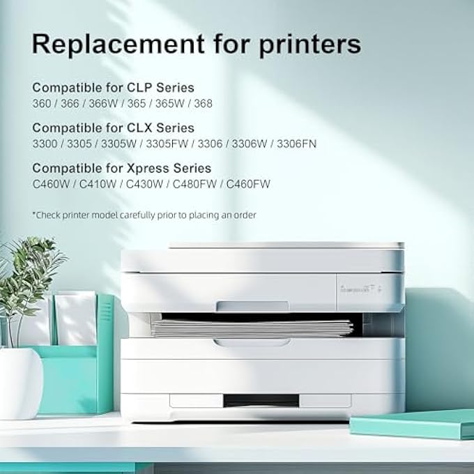 CLT-P406C COMPATIBLE WITH SAMSUNG CLT-406S CLT-K406S TONER FOR SAMSUNG XPRESS SL C410W C460FW C460W C463W CLP-360 360N CLP-365 365W CLX-3300 CLX-3305 CLX-3305W - Image 2