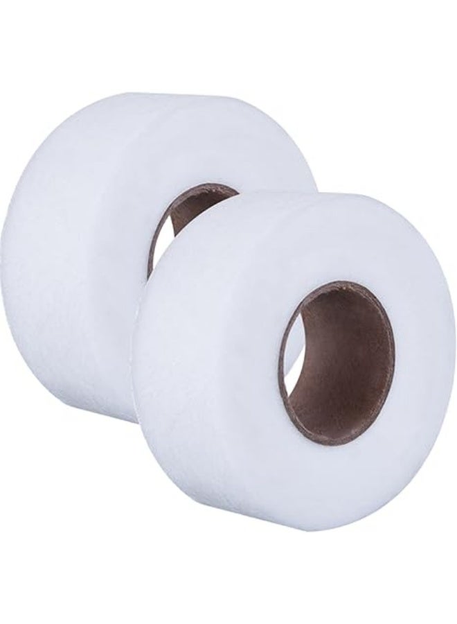 erorex Fabric Fusing Tape Adhesive Hem Tape Iron-on Tape Each 27 Yards, 2 Pack (1 Inch) - white - Image 1