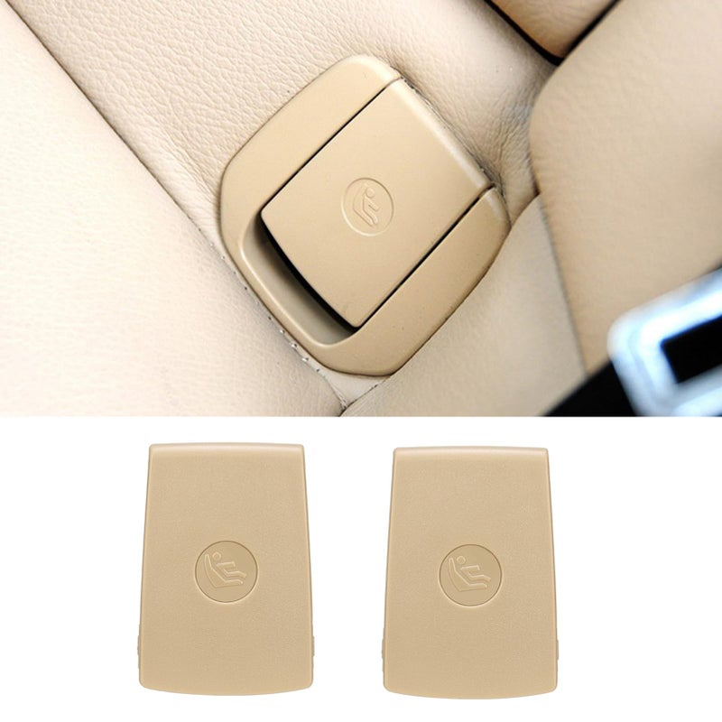 Jaronx for BMW Child Seat Anchor Cover Rear Row Seat Safety Belt Isofix Anchor Cover for BMW 1 Series E81 E82 F20 F21 2 Series F22 F87 F23 3 E90 E91 F30 F31 F34 F80X1 E84 Beige