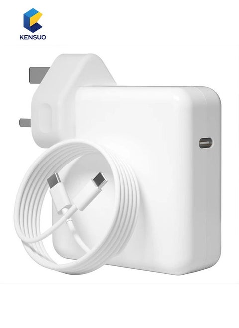 PD 118W Type C Macbook Pro/Macbook Air Fast Replacement Charger with 2M USB C Cable, Power Adapter Compatible for Apple iPad, MacBook Series, Huawei Matebook Series, iPhone 15 iPhone 16 Series, Samsung Galaxy S23 S24 Series Type C Interface
